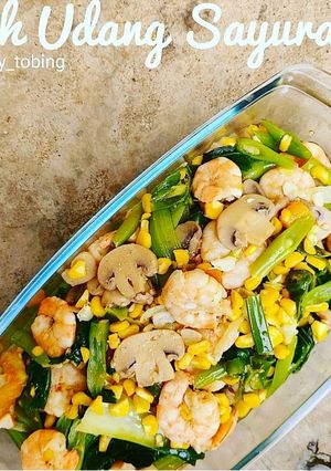 Foto resep Cah udang sayuran