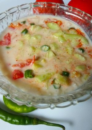 A picture of Mixed Veg Raita.