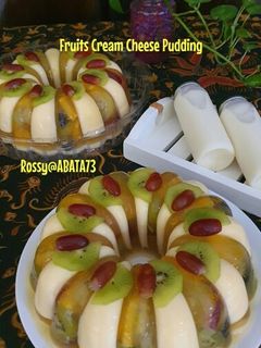 Foto resep Fruits Cream Cheese Pudding with Orange Vla