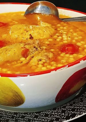 Φωτογραφία της συνταγής Σούπα κοκοράκι με κους κους