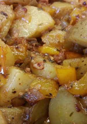 A picture of Potato & Pastrami Saute.