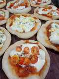 Pizzetitas de Cherrys y de Huevo