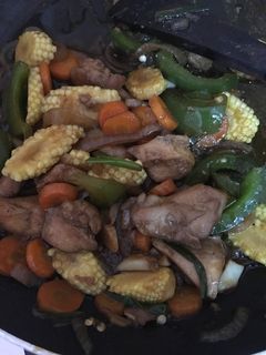 Foto resep Ayam sayur saos teriyaki ala hokben