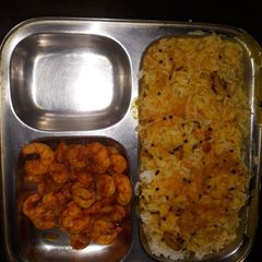 A picture of Prawns fry.