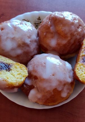 Zdjęcie przepisu Pączki dyniowe.