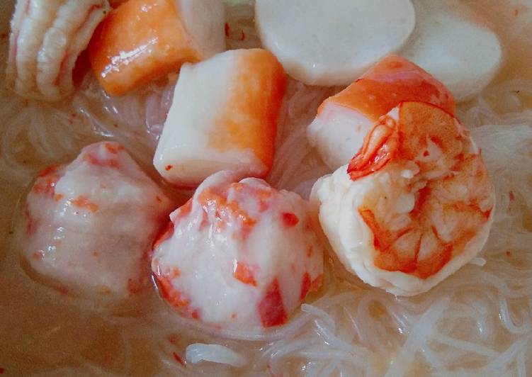 Resep Bihun kuah Tomyam with oLivoila Anti Gagal