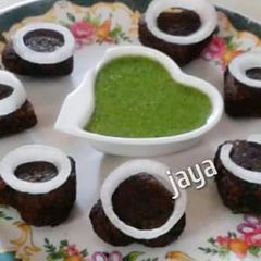 A picture of Palak ke kabab.