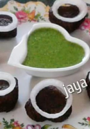 A picture of Palak ke kabab.