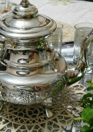 A picture of Moroccan Green Tea👌🍵.