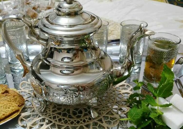 الشاي الاخضر المغربي👌🍵