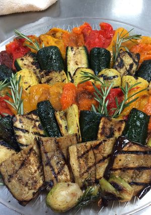 A picture of Grilled vegetables.