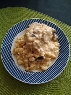 Bakonyi csirkecomb galuskával recept fotója