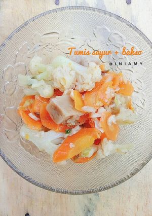 Foto resep Tumis sayur + bakso