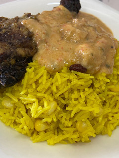 A picture of White rice with a twist.