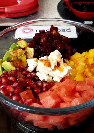A picture of My Fruity mixed Salad 😘.