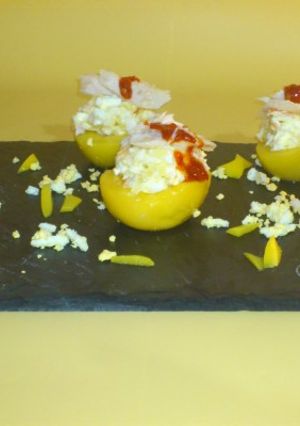 Una foto de Melocotones rellenos