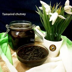 A picture of Tamarind And Jaggery Chutney or Sauce or Imli ki Chutney.