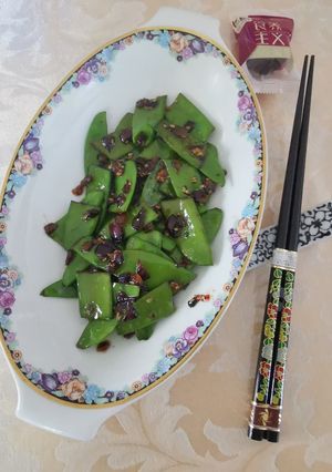 Zuckererbsen (Schoten) in Teriyakisauce Rezepthauptbild
