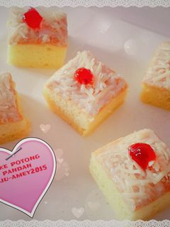 Foto resep Cake potong pandan keju