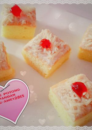 Foto resep Cake potong pandan keju