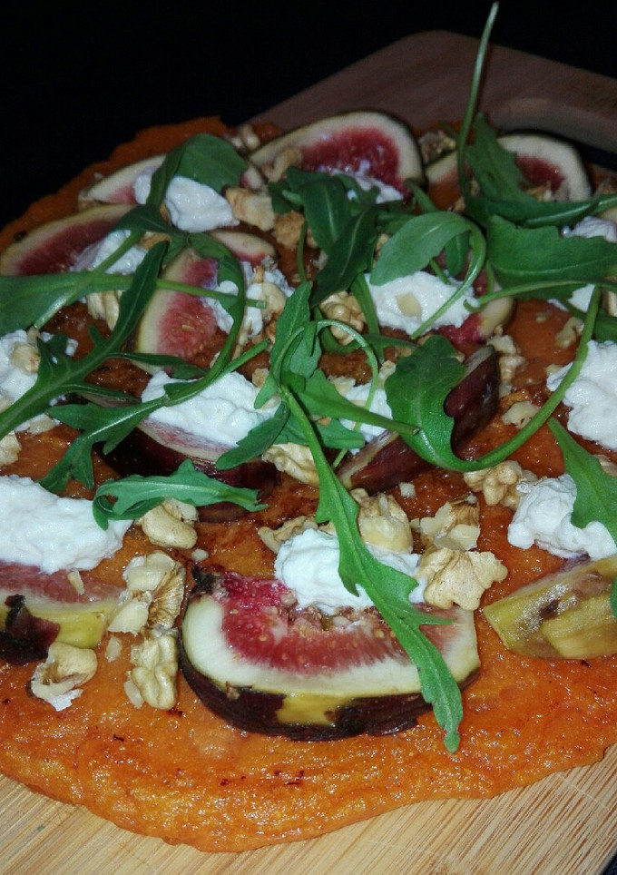 Una foto de Pizza con base de boniato (sin gluten)