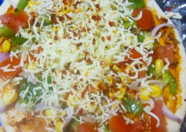 Recipe of Super Quick Homemade Veggies pizza