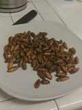 Fried silk worms