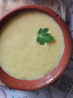 Una foto de Sopa crema de choclo
