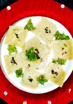 A picture of Poha Dhokla.
