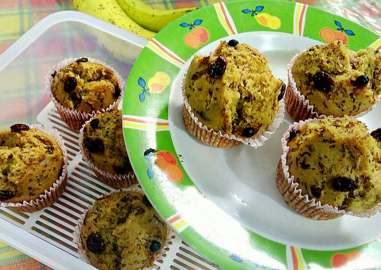 Resep Muffin Pisang Kukus (moist n simple) Anti Gagal