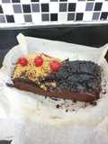 Fudge cheese chocolatechip chrunchy brownies