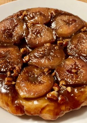 A picture of Fig and Pecan Tarte Tatin #MyCookbook.
