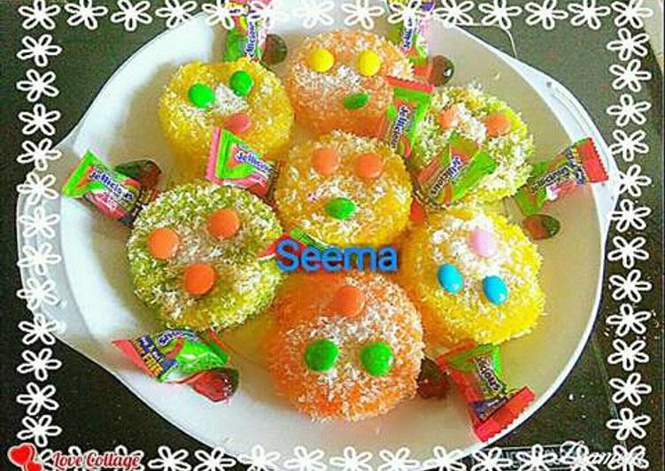 Simple Way to Make Favorite Colourful sweet bread (Malai peda)