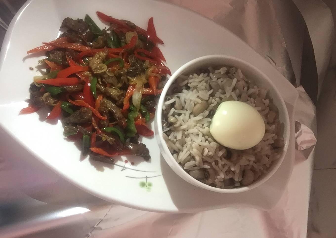 Garau garau&Steak stir fry
