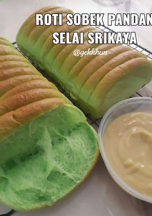 Foto resep Roti Sobek Pandan
