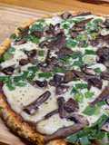 Pizza de calabaza y harina de garbanzo 🎃