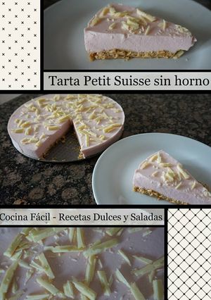 Una foto de Tarta de Petit Suisse sin horno
