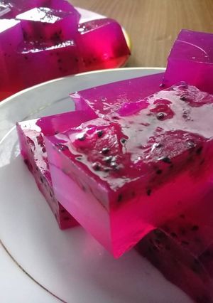 Foto resep Agar-agar buah naga #2