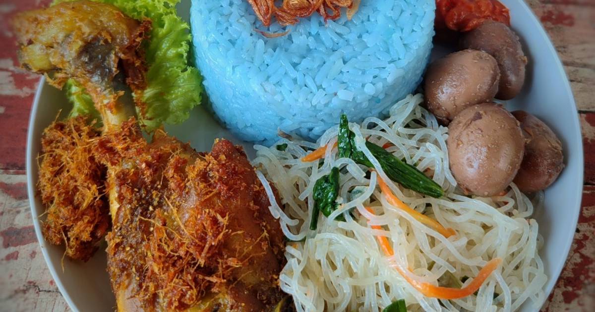 Resep Nasi Uduk Bunga Telang Rasanya Maknyus