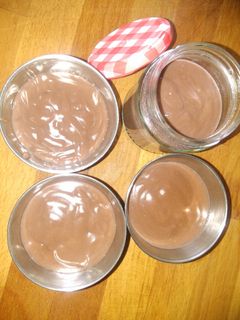 Una foto de Natillas de chocolate Veganas