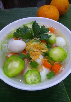 Foto resep Sop Oyong Telur Puyuh