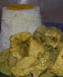 Pollo al Curry con leche de Coco