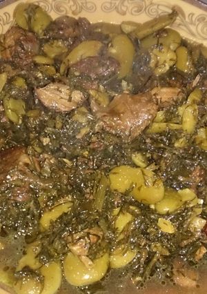 عکسی از دستور خورش شوید باقالی