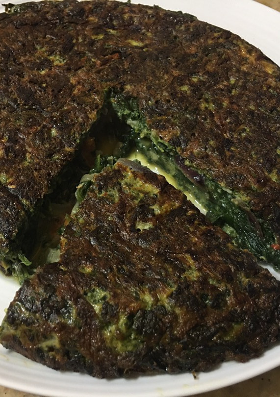 Una foto de Tortilla de espinacas