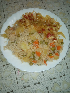 A picture of Rice confusion with cabbage.
