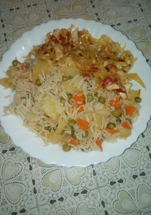 A picture of Rice confusion with cabbage.