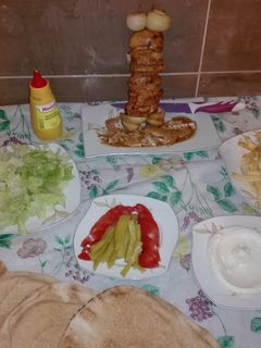 صورة لوصفة سيخ شاورما الدجاج
