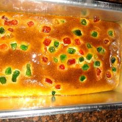 Wheat flour tutti fruiti rusk cake A picture of Wheat flour tutti fruiti rusk cake.
