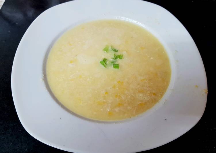 Recipe of Award-winning My Chicken Sweetcorn Soup. 😘