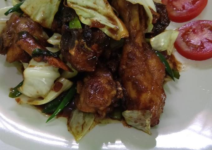 Ayam kecap bumbu iris